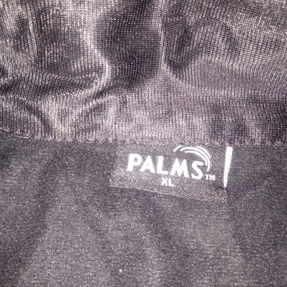 Palms Nylon Striped Sleeve Zip Up Jacket - Picture 5 of 5